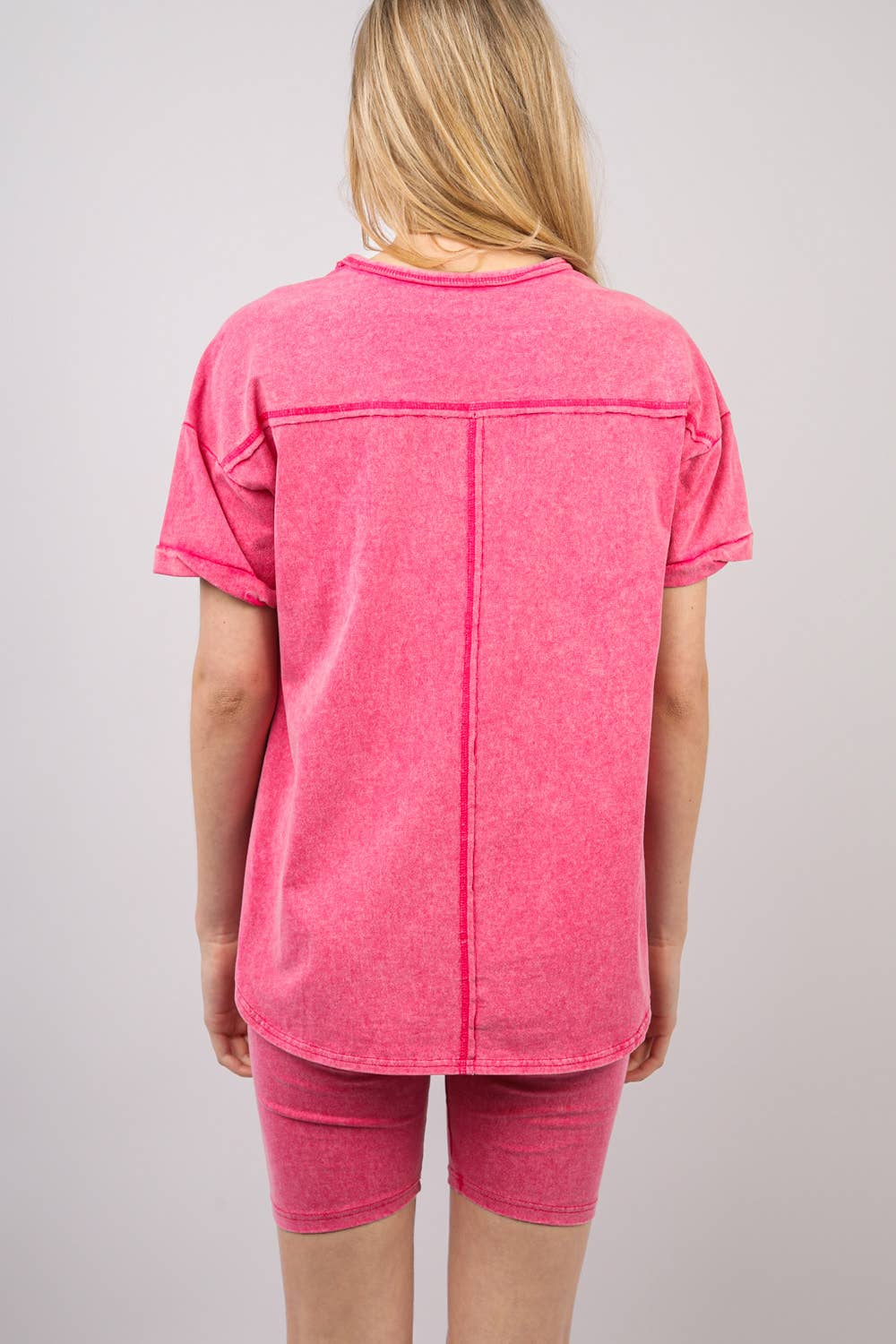 Stretchy Knit Activewear Top & Shorts