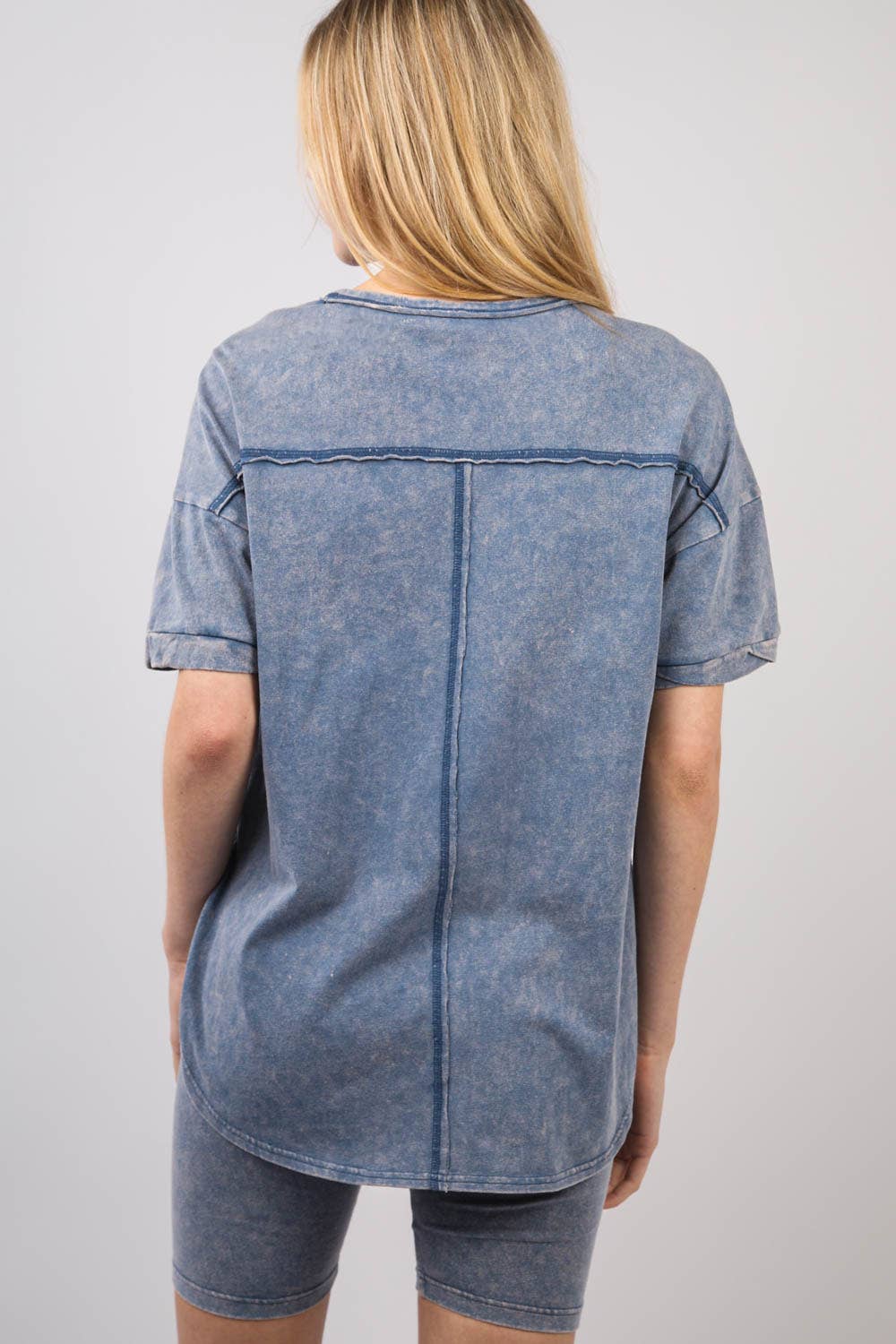 Stretchy Knit Activewear Top & Shorts